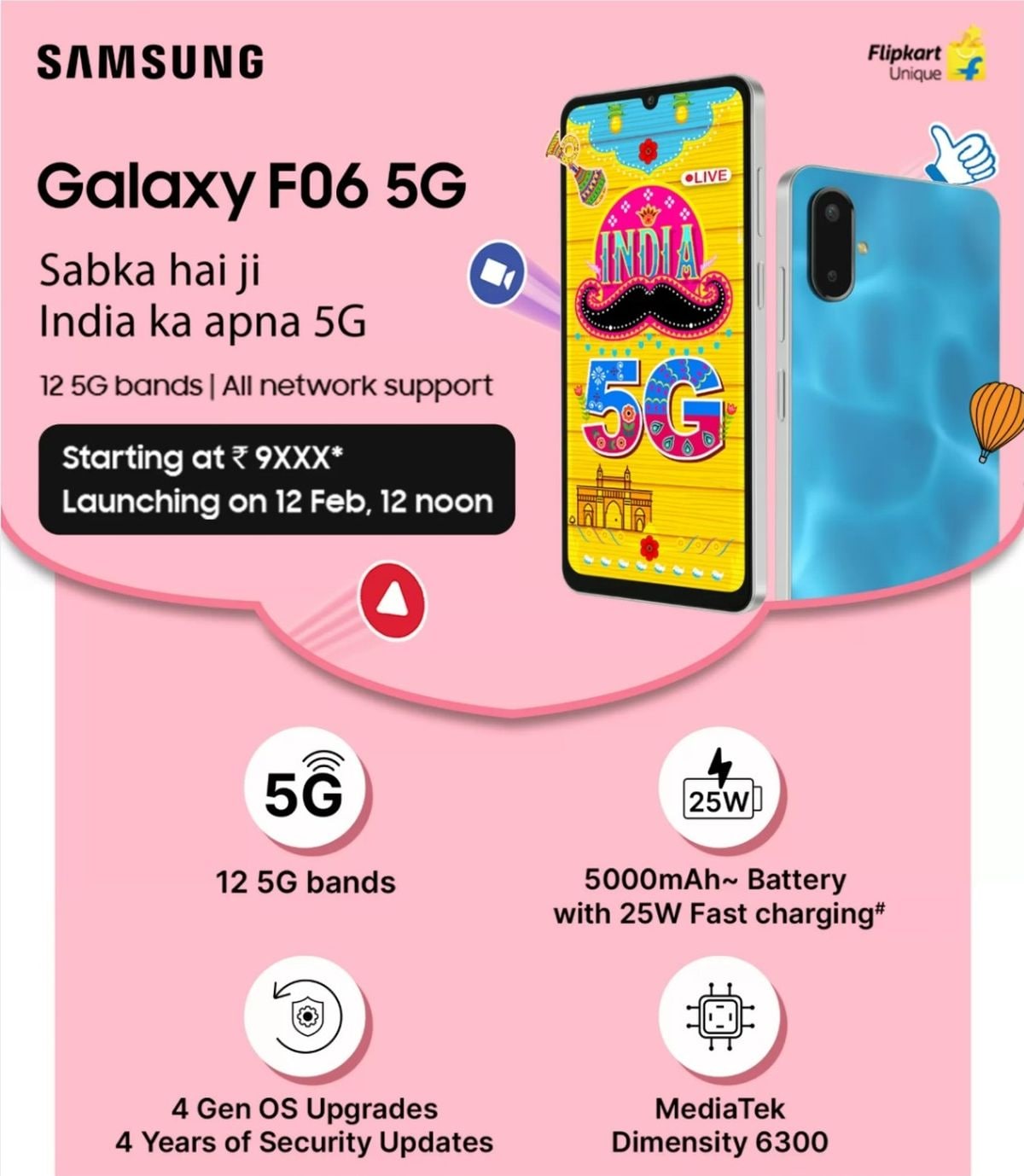 Samsung Galaxy F06 5G Flipkart Sline Samsung Galaxy F06 5G