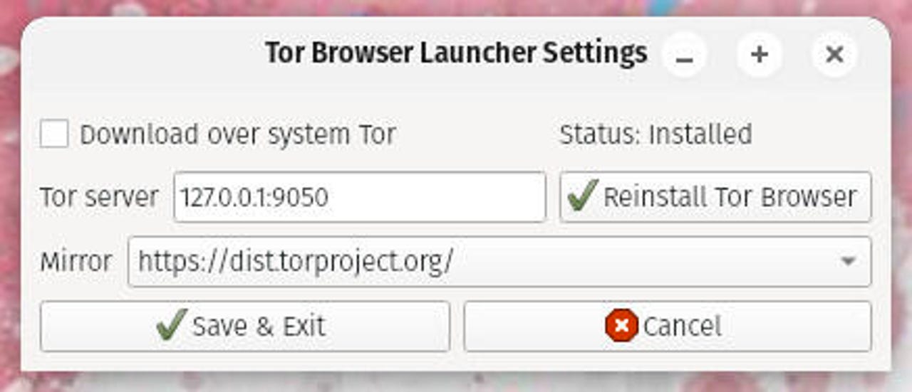 Tor tarayıcı başlatıcısı.
