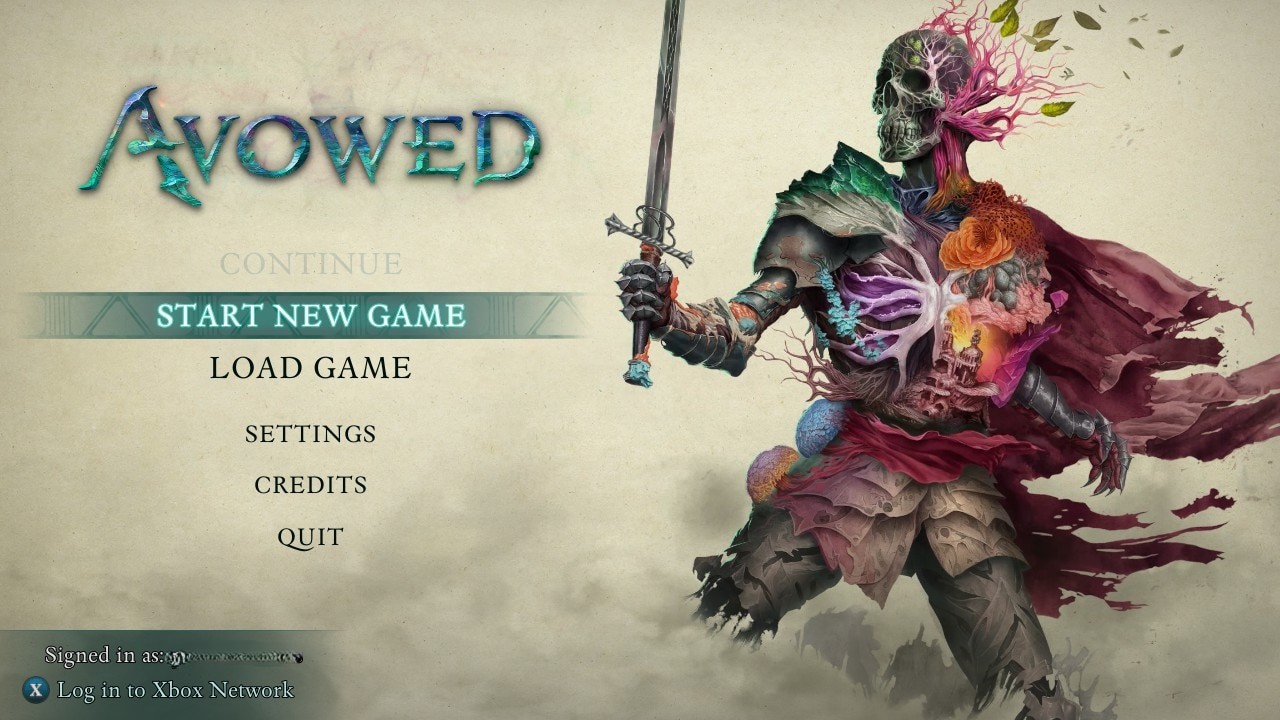 Avowed Sign ekran