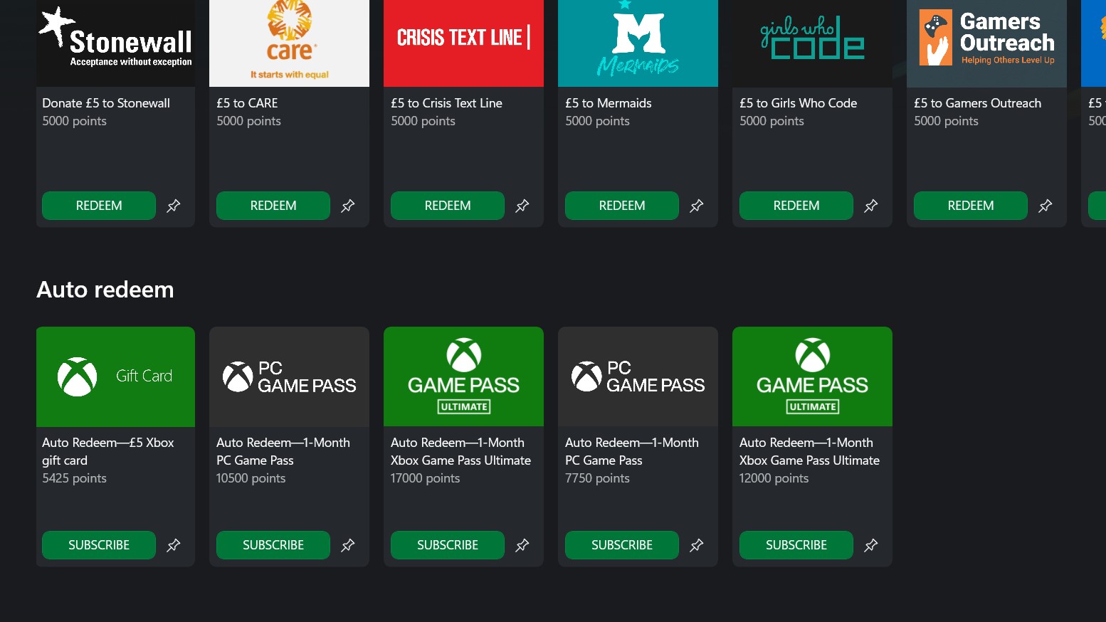 Xbox Game Pass Microsoft Rewards'taki Otomatik Kullanım Tutarları Artan