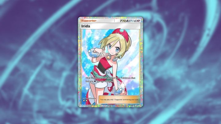 Pokemon TCG cebinde Irida kartı.