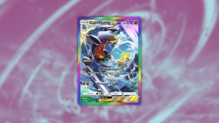 Pokemon TCG cebinde Garchomp eski kartı.