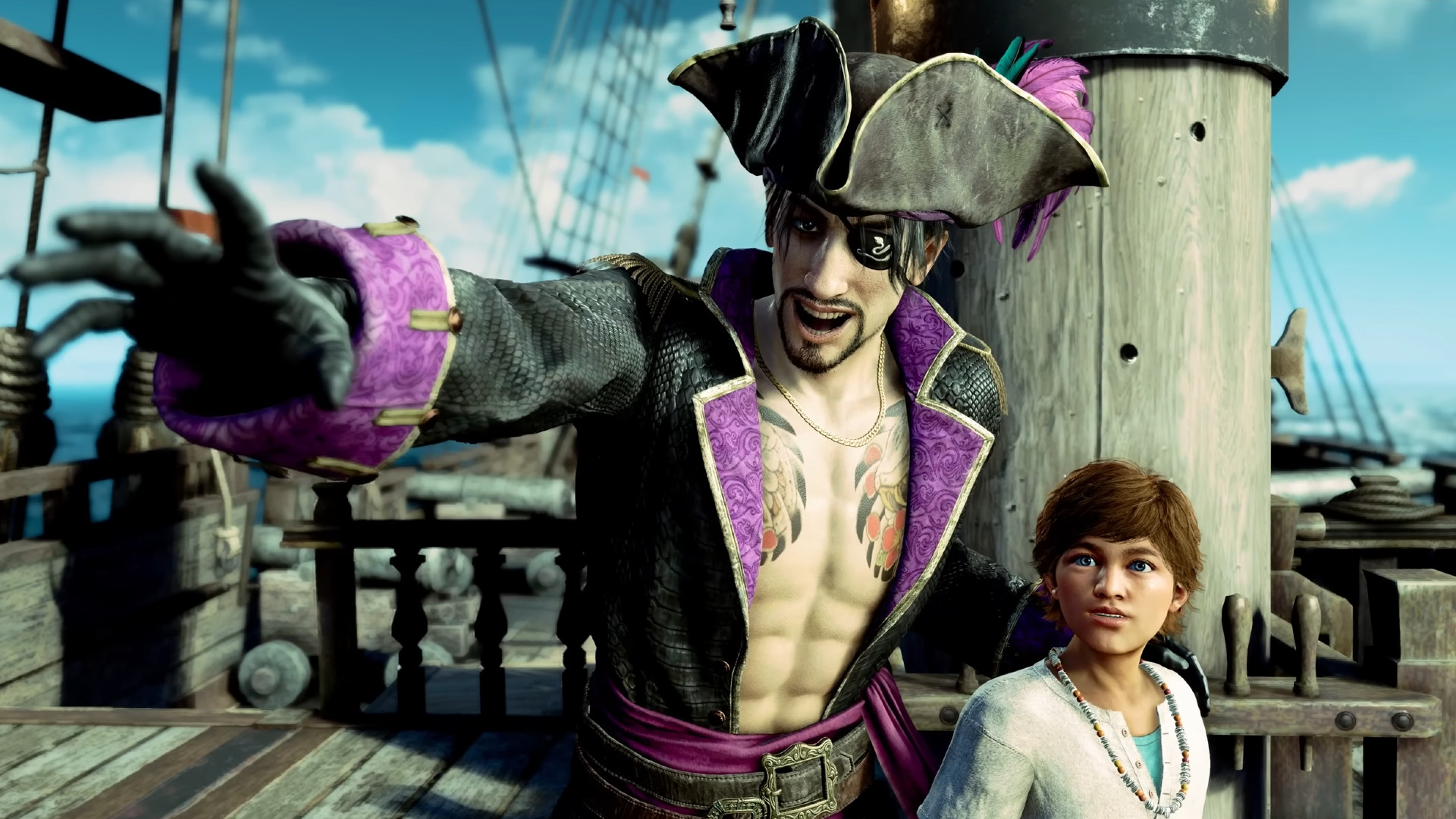 Hawaii-Steam-Sale-Fanatical gibi Gorumaru'da Hawaii - Majima ve Noah'daki bir ejderha korsan yakuza gibi.