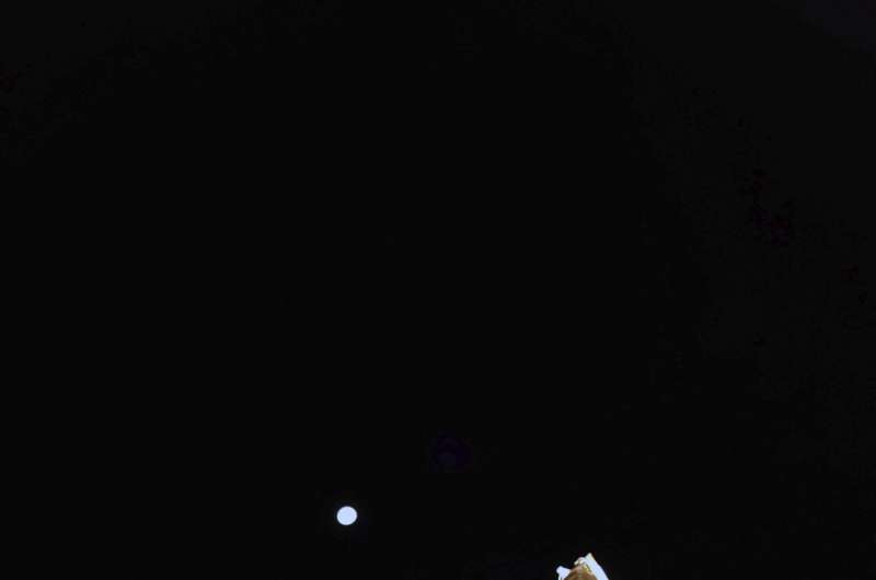 Özel ay Lander Blue Ghost Aces Moon touchdown NASA için özel bir teslimat ile