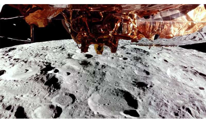 Özel ay Lander Blue Ghost Aces Moon touchdown NASA için özel bir teslimat ile