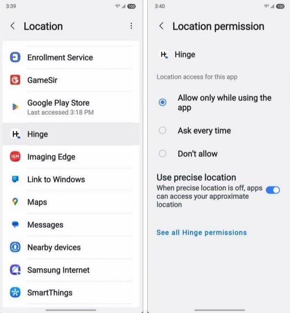 Bir saldırgan, Galaxy cihazınızdaki izin yöneticisine bakarak güvenli klasörünüzde hangi uygulamaların olduğunu öğrenebilir. | Image Credit -Android Authority - Samsung'un güvenli klasörü, görüntülerin belirli koşullar altında görüntülenmesine izin veren büyük bir kusura sahiptir