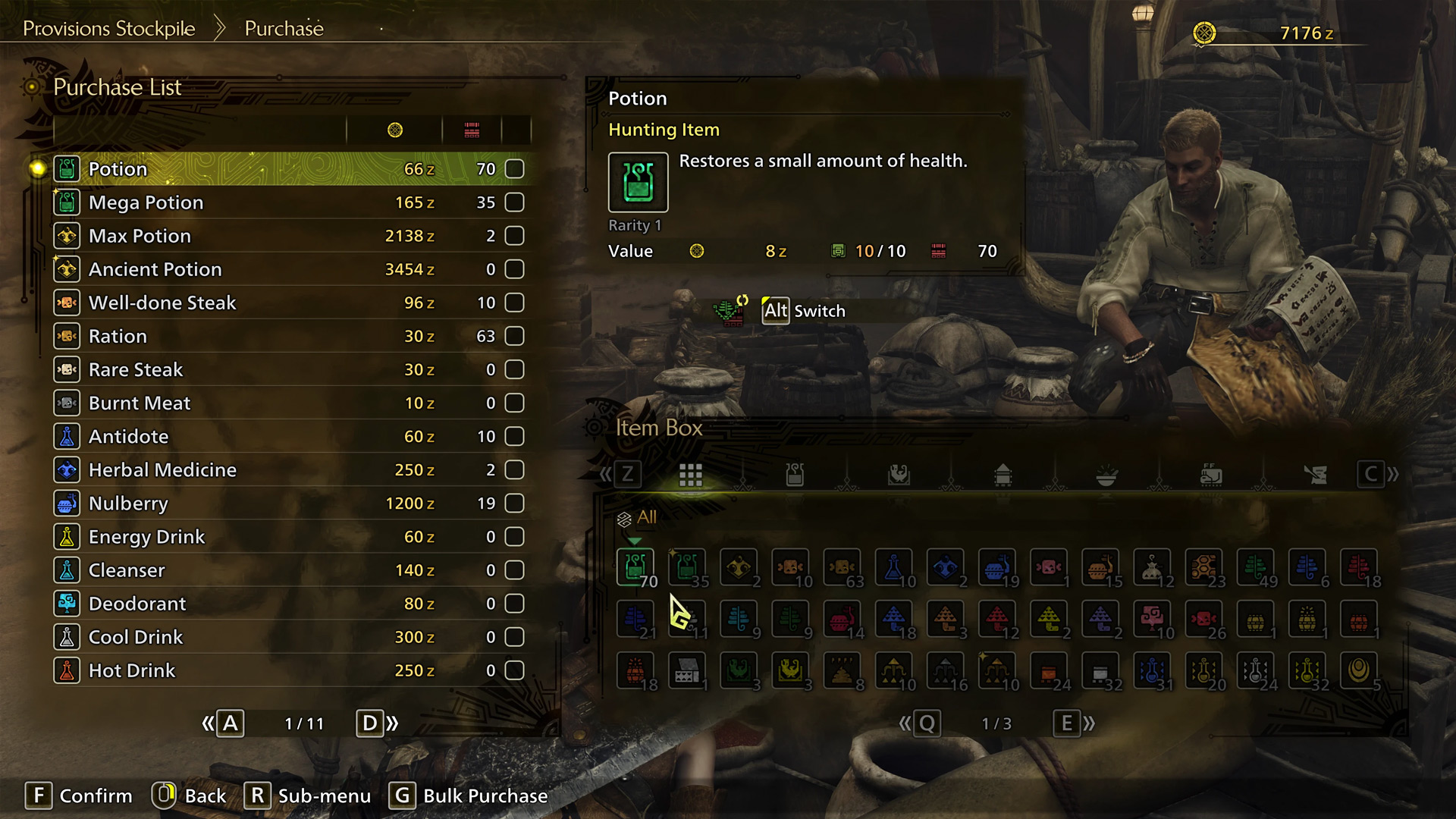 En İyi Monster Hunter Wilds Modları: Tüm öğeleri gösteren mağaza kullanıcı arayüzü