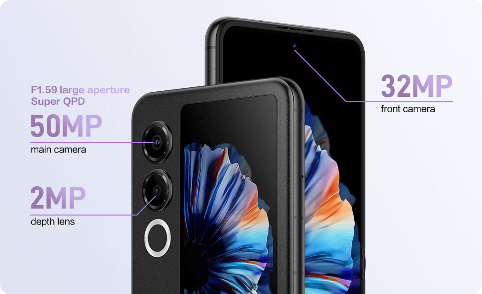 Flip 2'de çift kamera kurulumu var. | Resim Kredisi - Nubia - Bu katlanabilir telefon küreselleşir ve Galaxy Z Flip 6'yı lüks bir vergi gibi gösterir