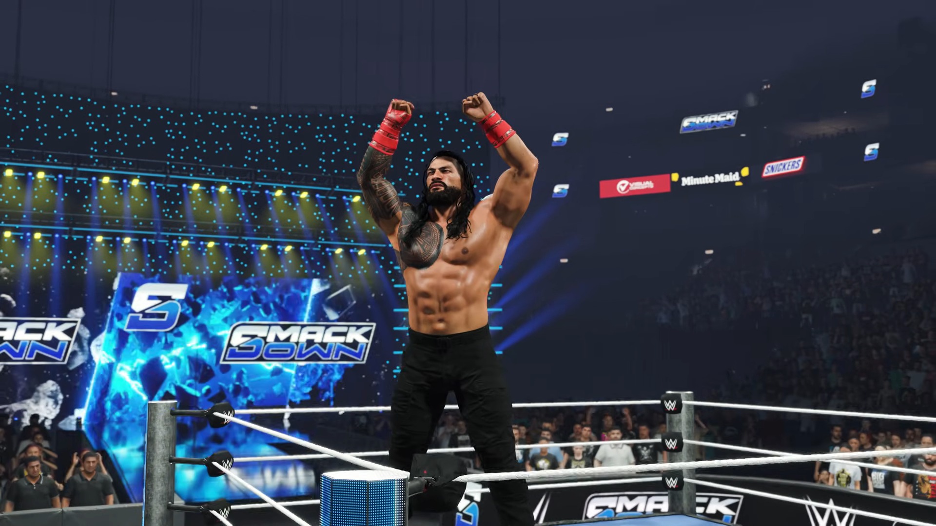 WWE 2K25'te Roman Reigns'in Promosyon Ekran Görüntüsü