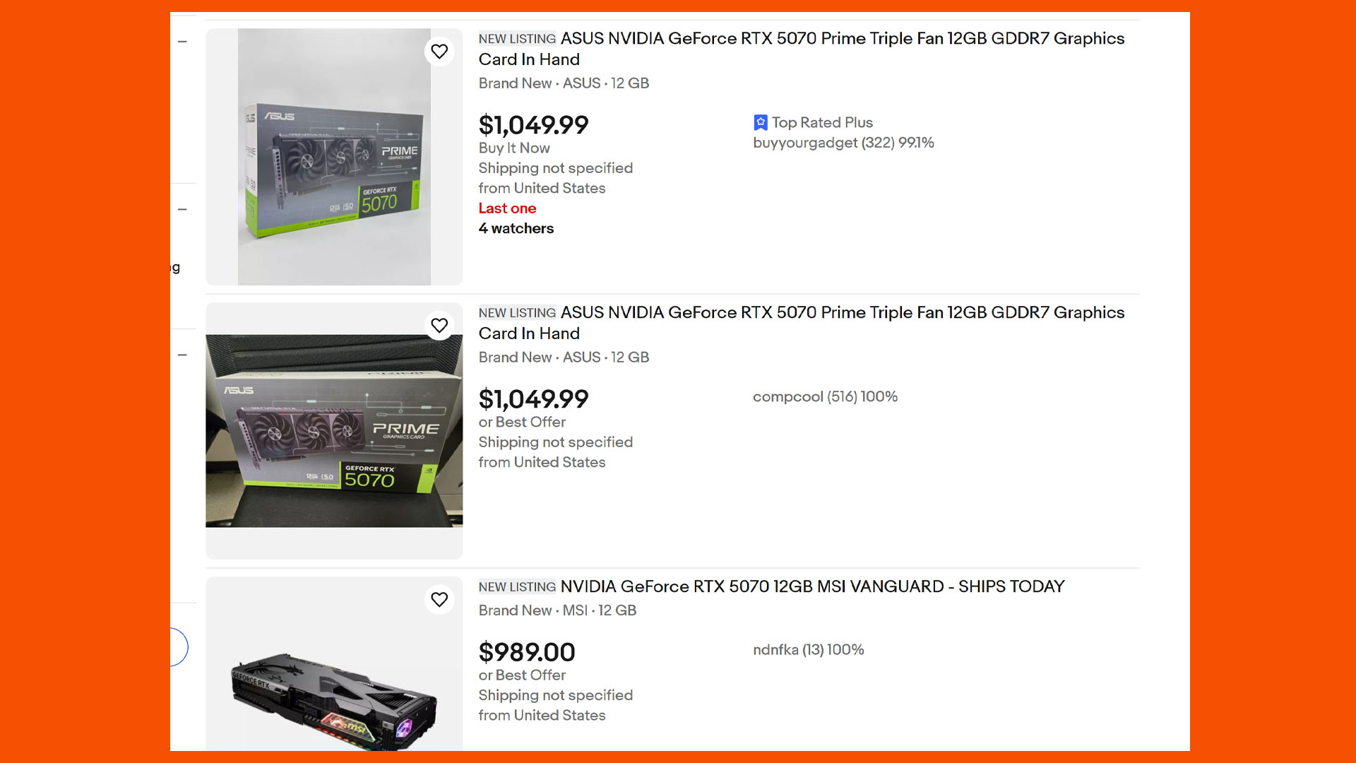 NVIDIA GEFORCE RTX 5070 Kurucular Edition Scalpers
