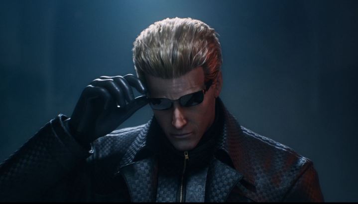 Albert Wesker gözlüklerini gün ışığına çıkarır.