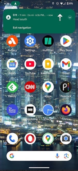 Google Haritalar Canlı Güncellemeler, Android 16 Beta 2.1