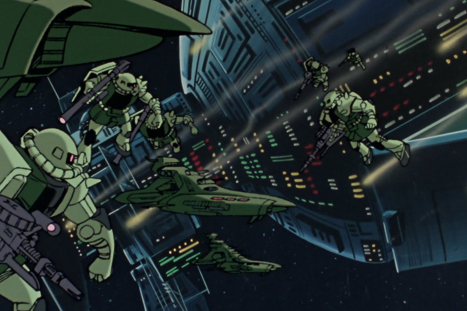 Gundam Bir Yıllık Savaş Zakus Kolonisi Drop