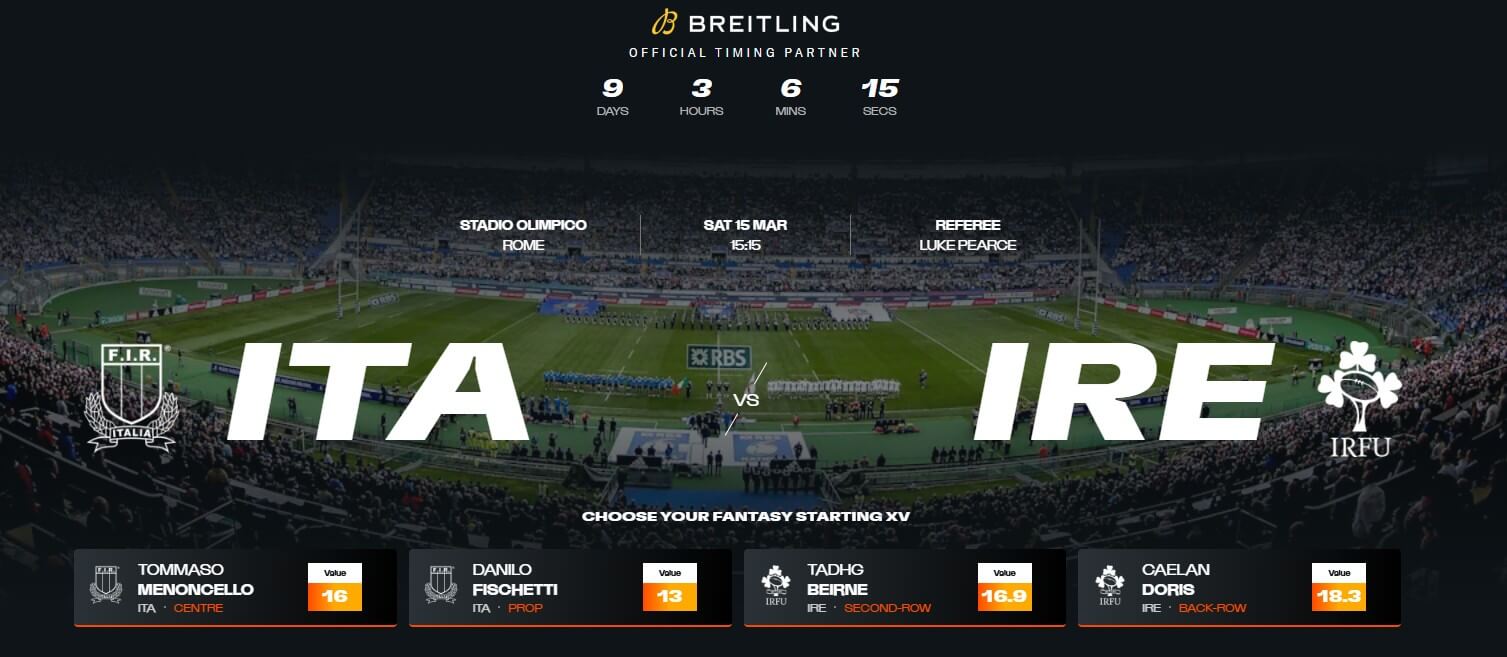 İtalya vs İrlanda Six Nations