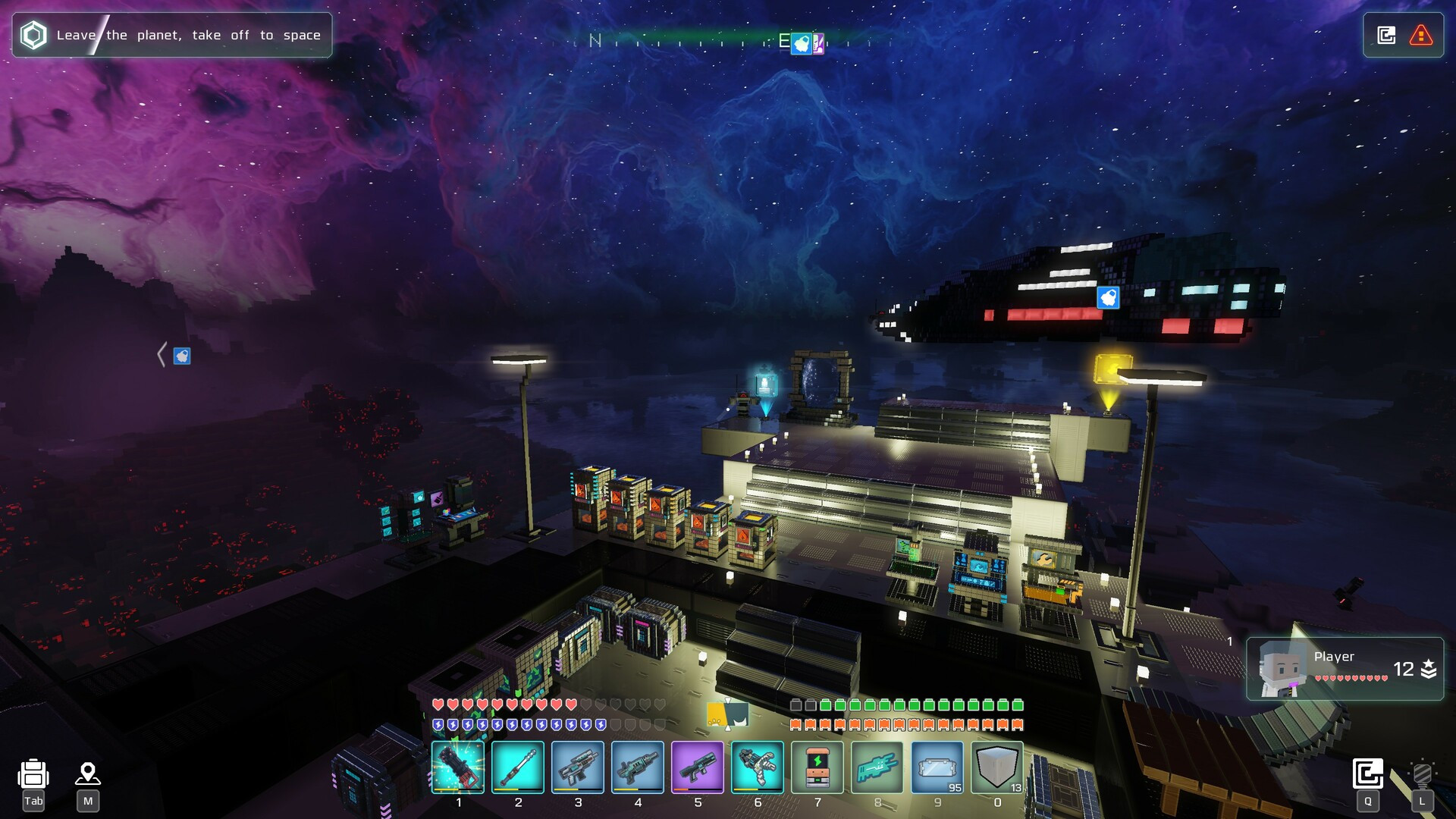 Kübik-Odyssey-New-Space-Sanbox-Sanbox-Game-Game-Steam-Base-Building Kübik Odyssey - Bir taban inşa ediliyor.