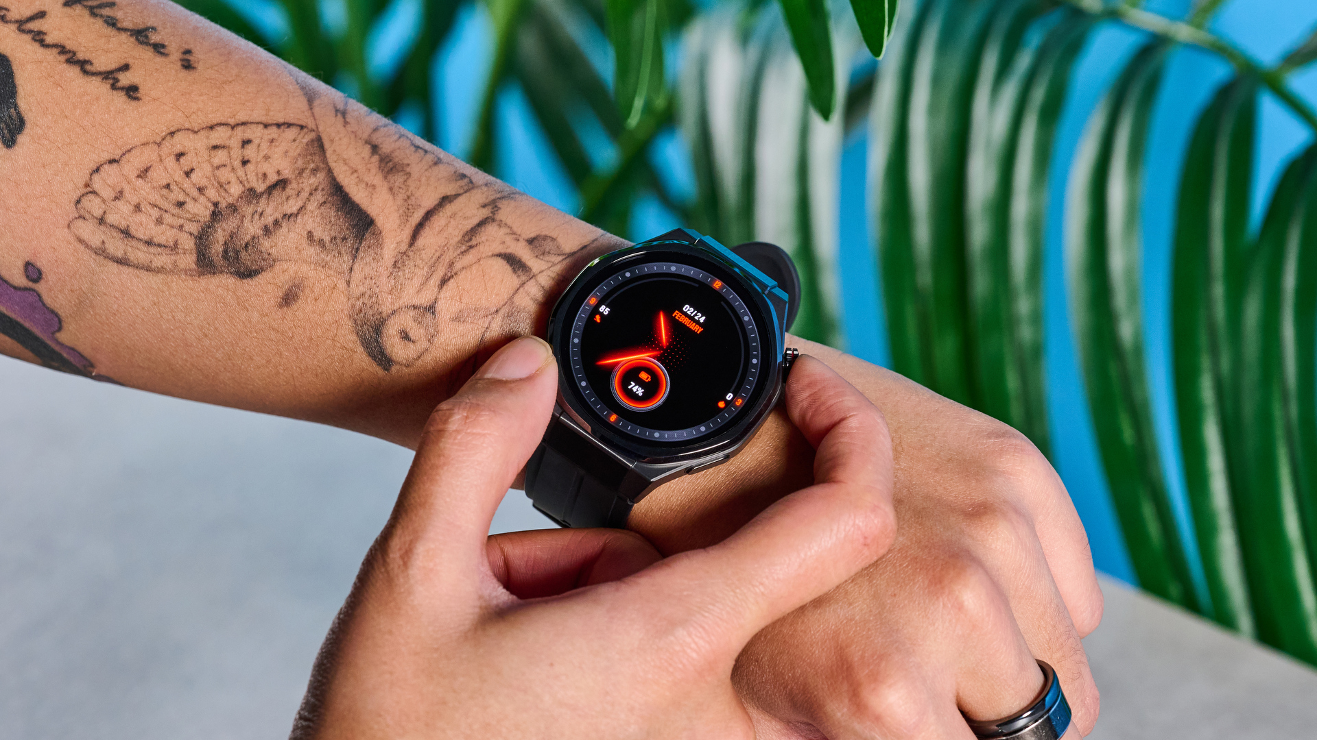 Android ve iOS akıllı telefonlar için 5 Ultra Smartwatch Siyah Onur İzle