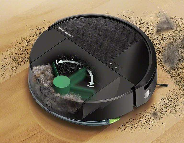 205'te yerleşik bir toz kompaktörüne sahiptir ve lidar kulesi olmayan tek yeni modeldir. Irobot, LiDAR'ı robotun ön vizörüne entegre etti. 