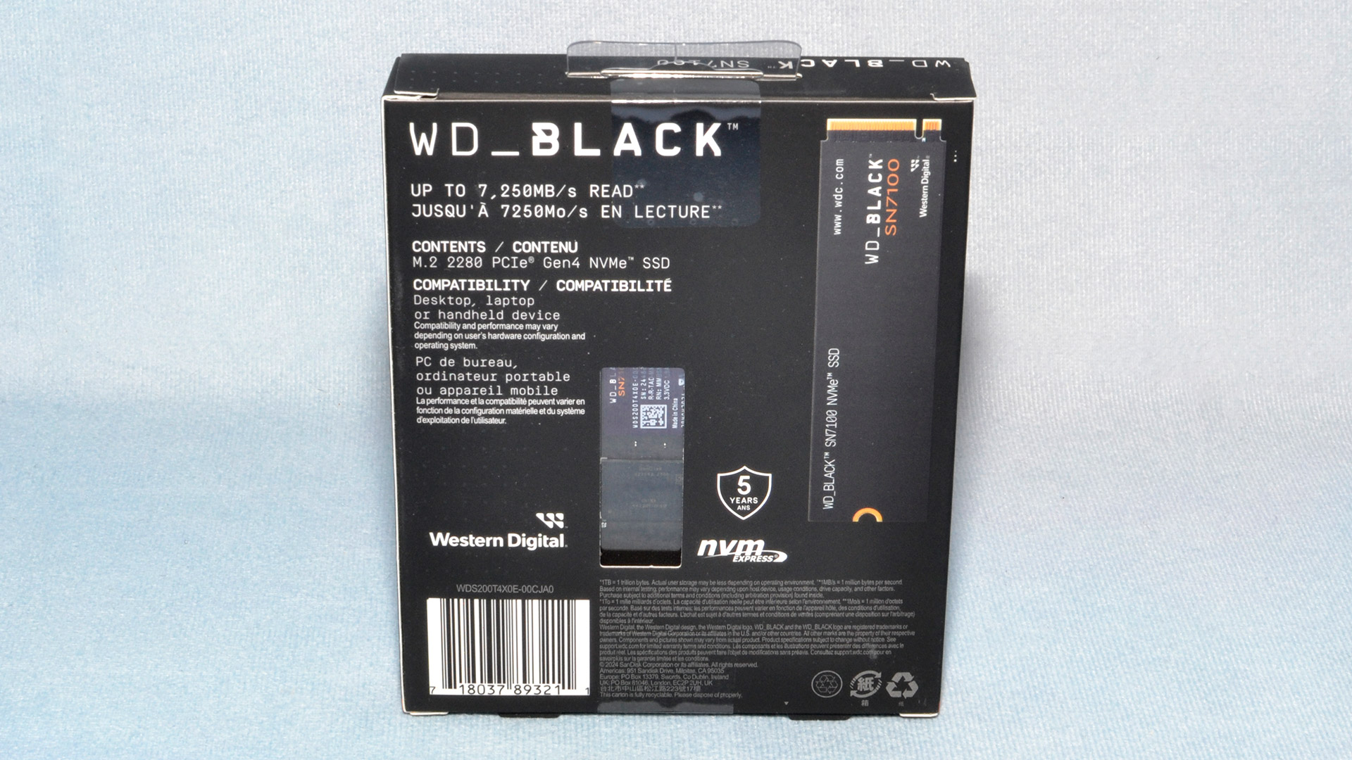 WD Siyah SN7100 2 TB SSD