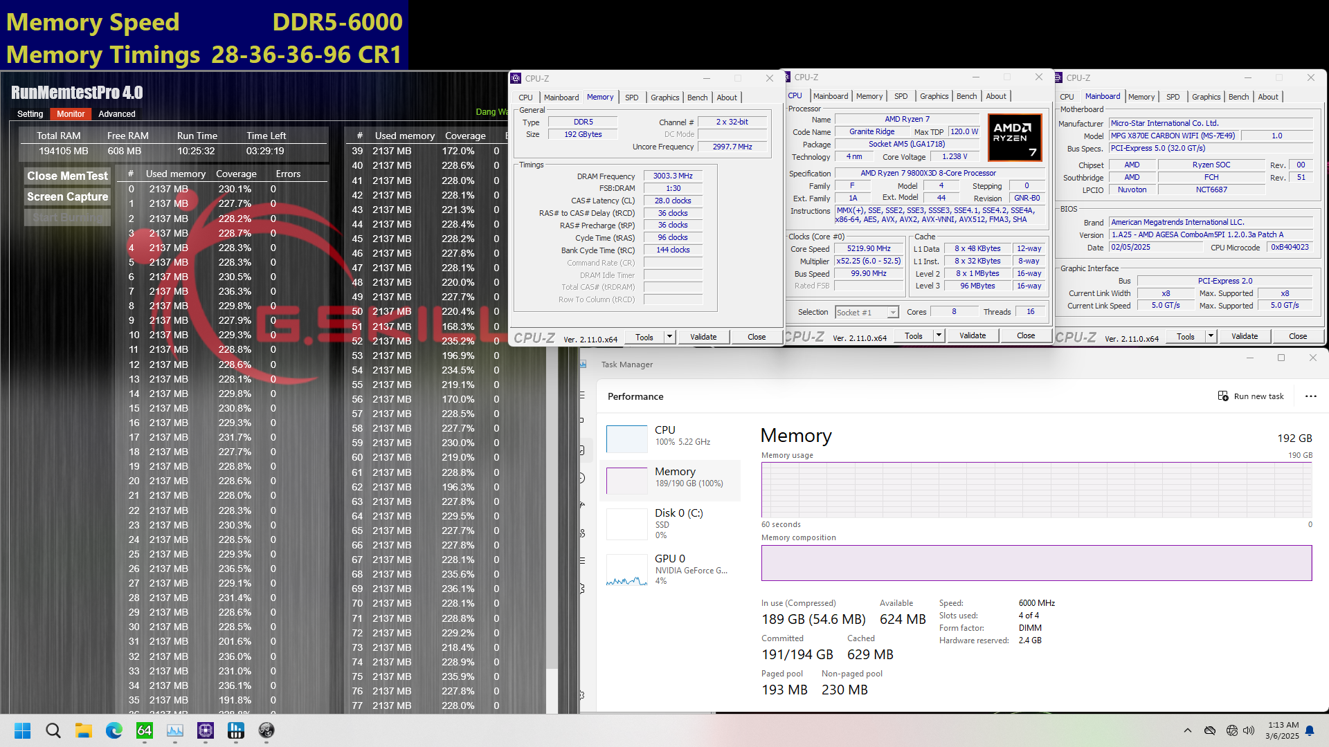 G.Skill DDR5 6000 Test