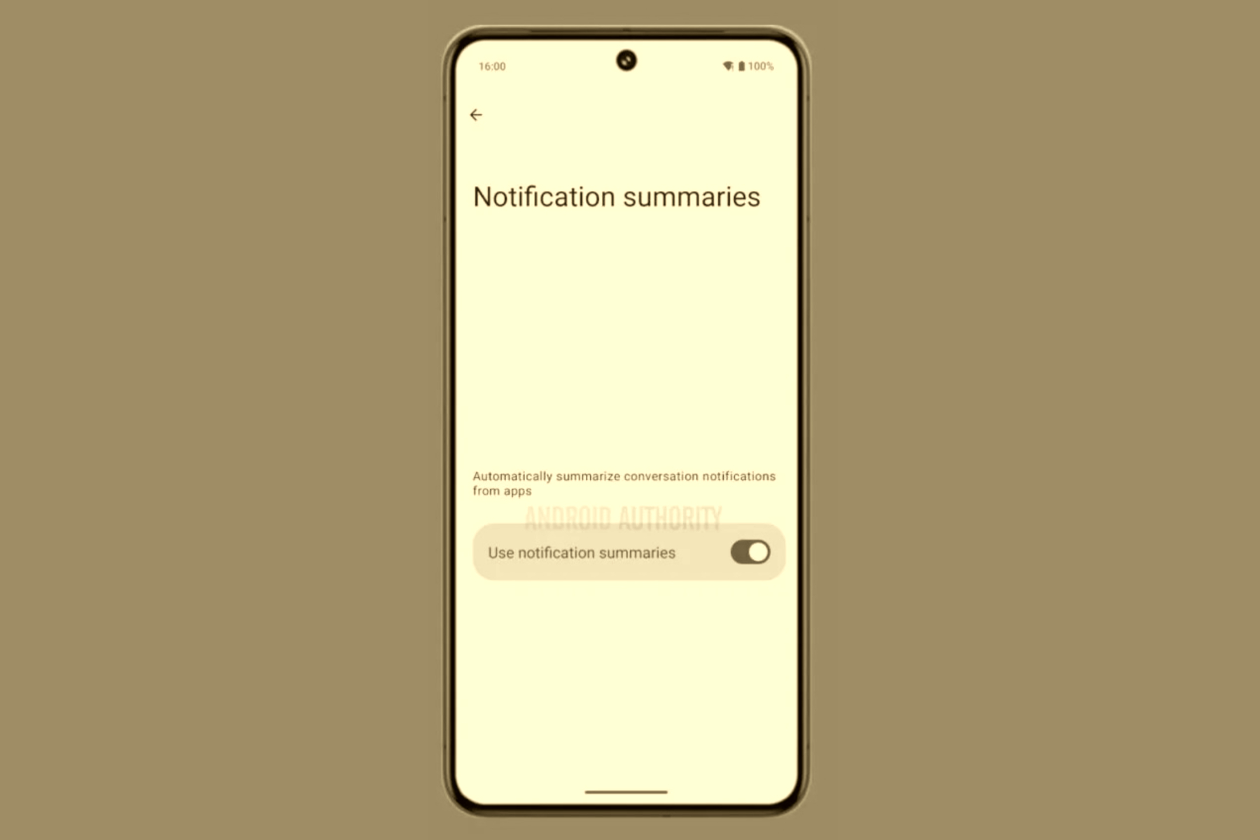 Android'de bildirim özeti özelliği.