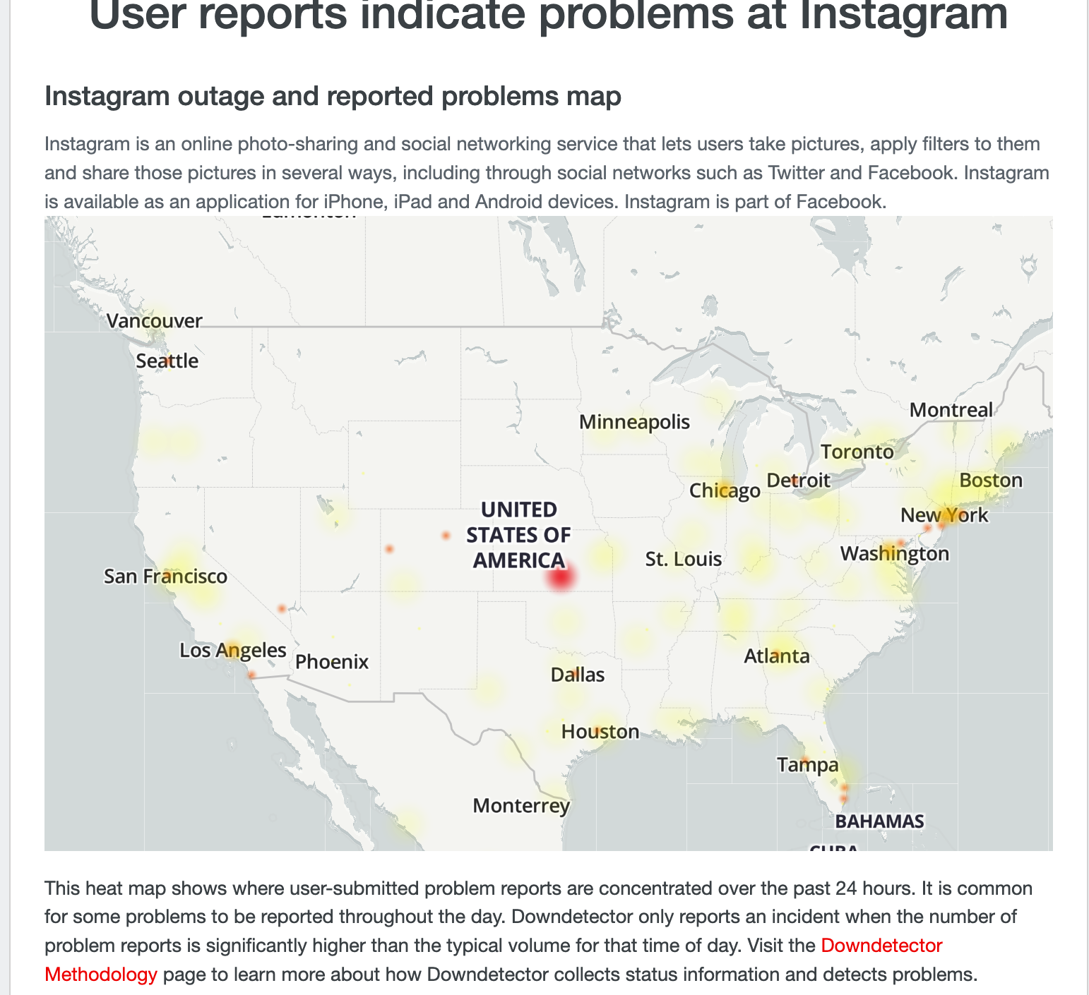 Instagram Kesinti Konumları