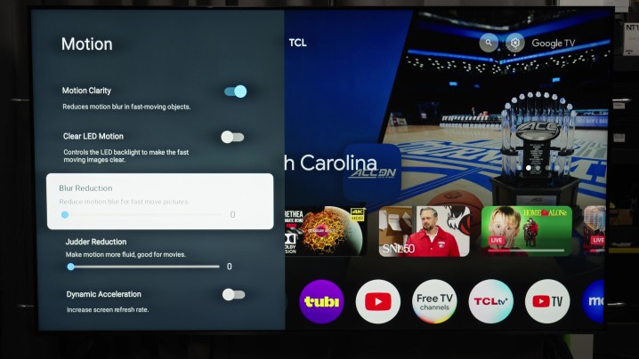 TCL hareket ayarları