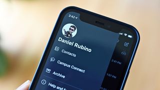 Bir iPhone'da GroupMe uygulaması