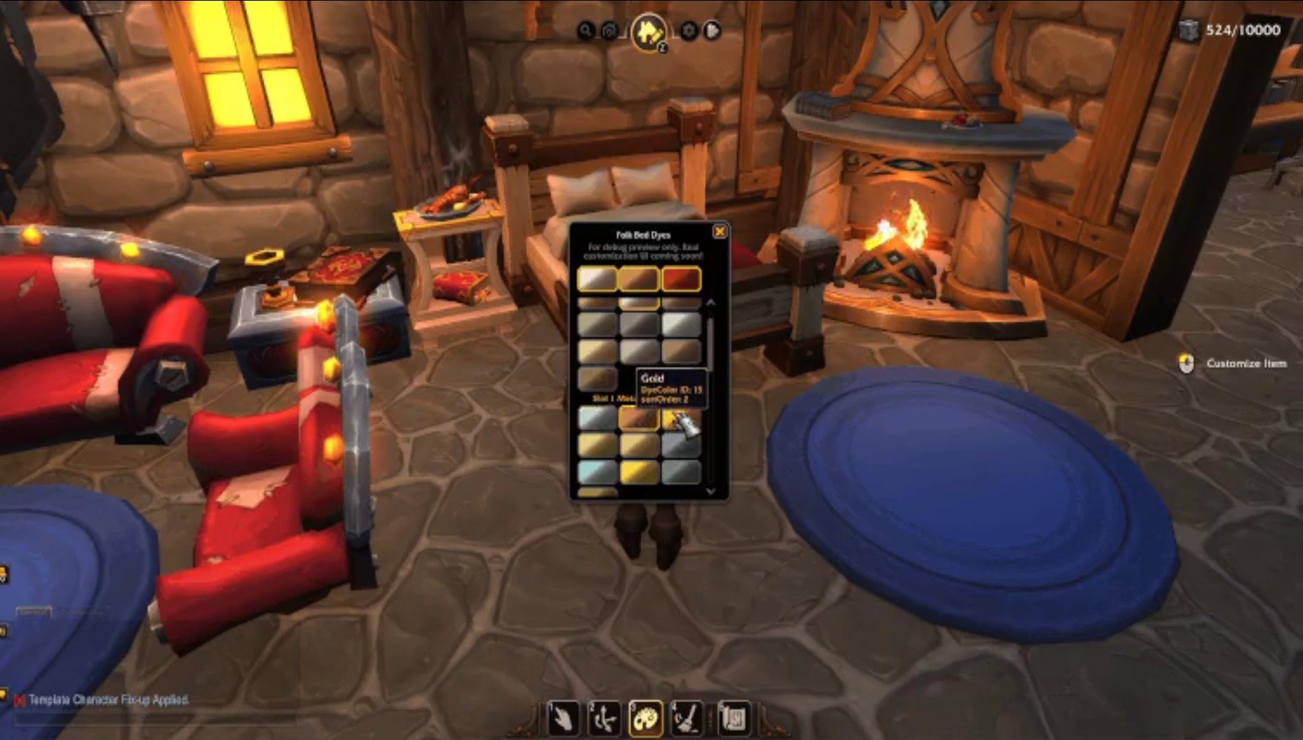 World of Warcraft'ta Mobilya Ölmekte olan bir oyuncunun oyun içi ekran görüntüsü