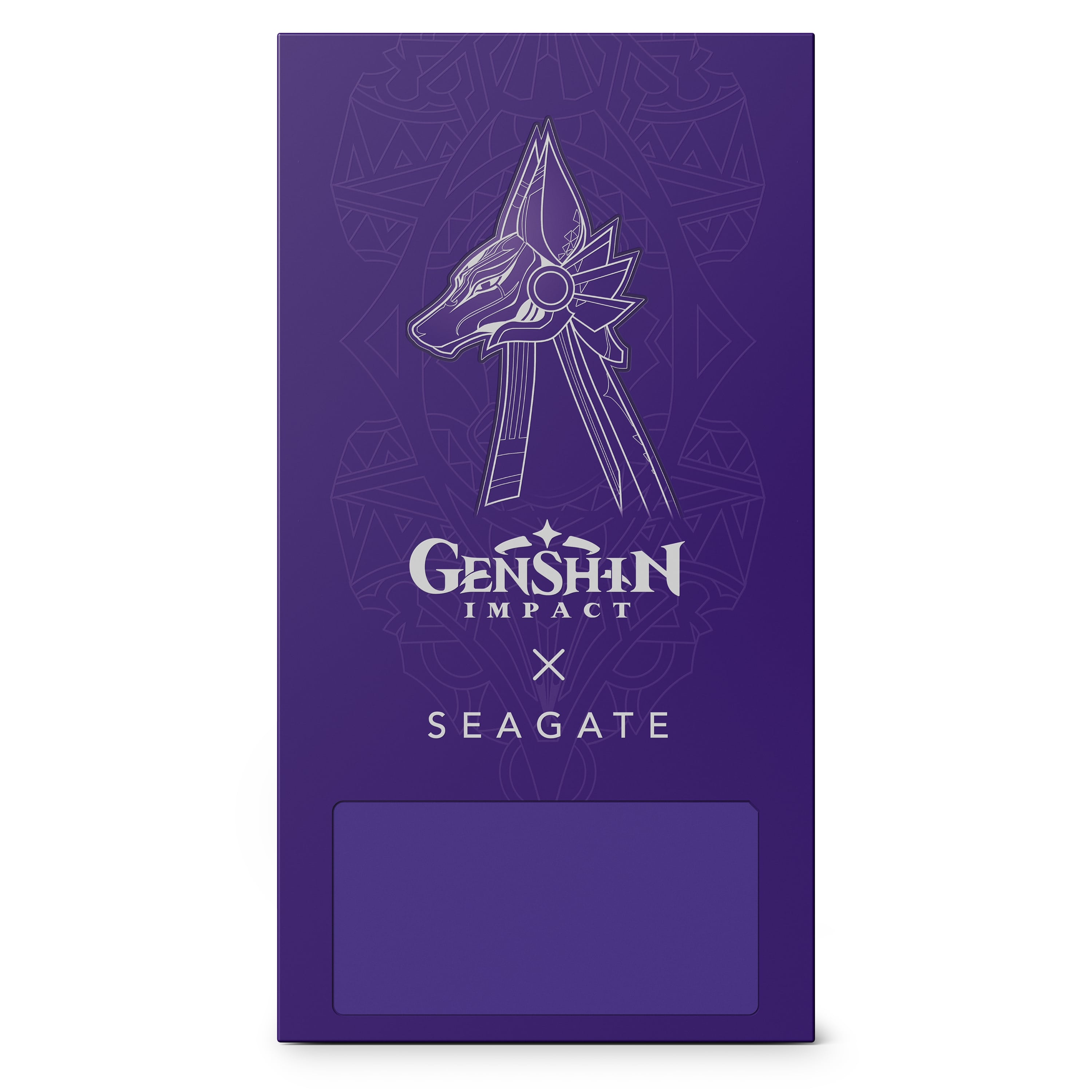 Seagate Genshin Impact Limited Edition SSD'nin arkası.