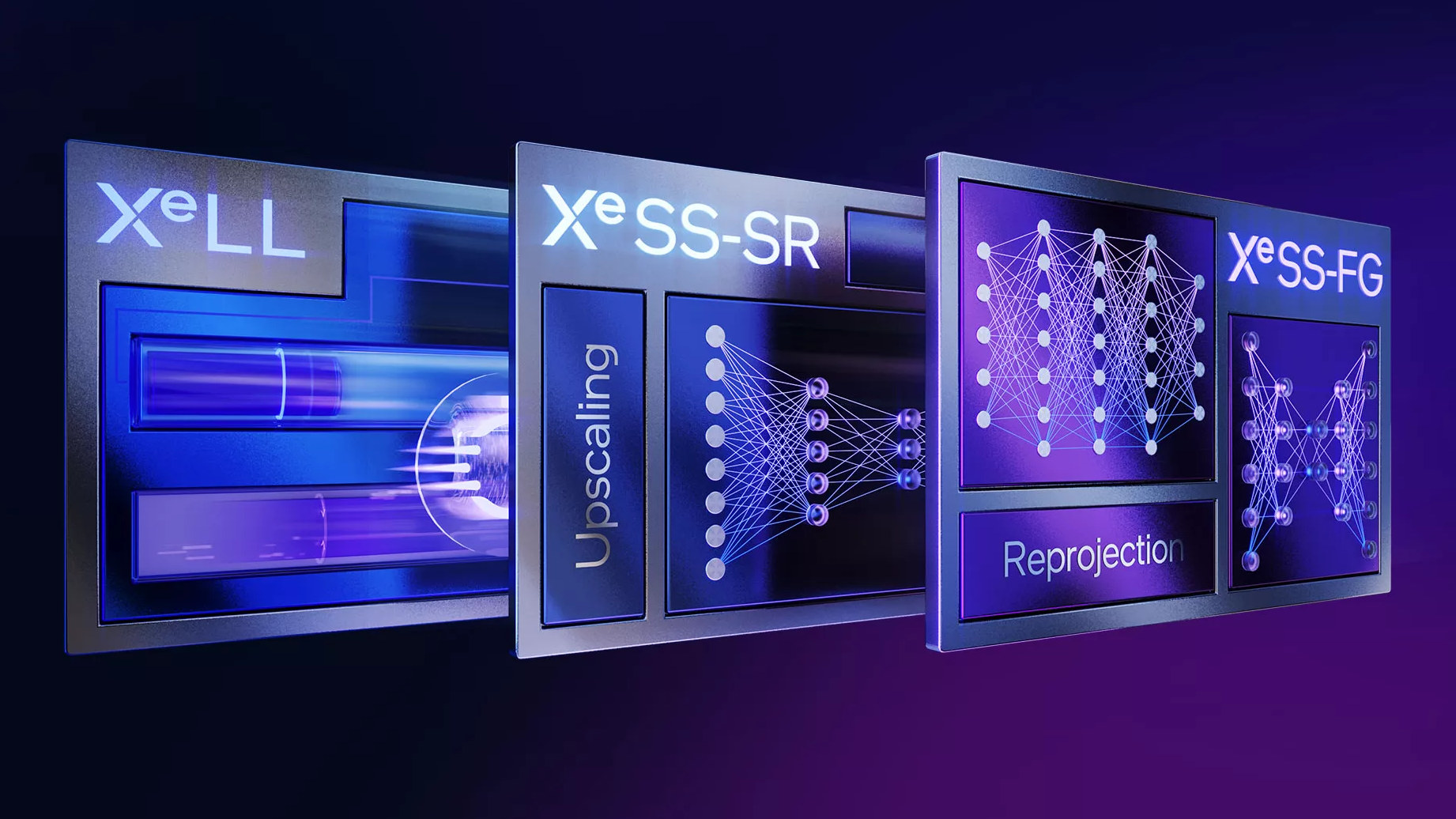 Intel Xell, Xess-Sr ve Xess-FG yeni Xess 2 süitini oluşturuyor.