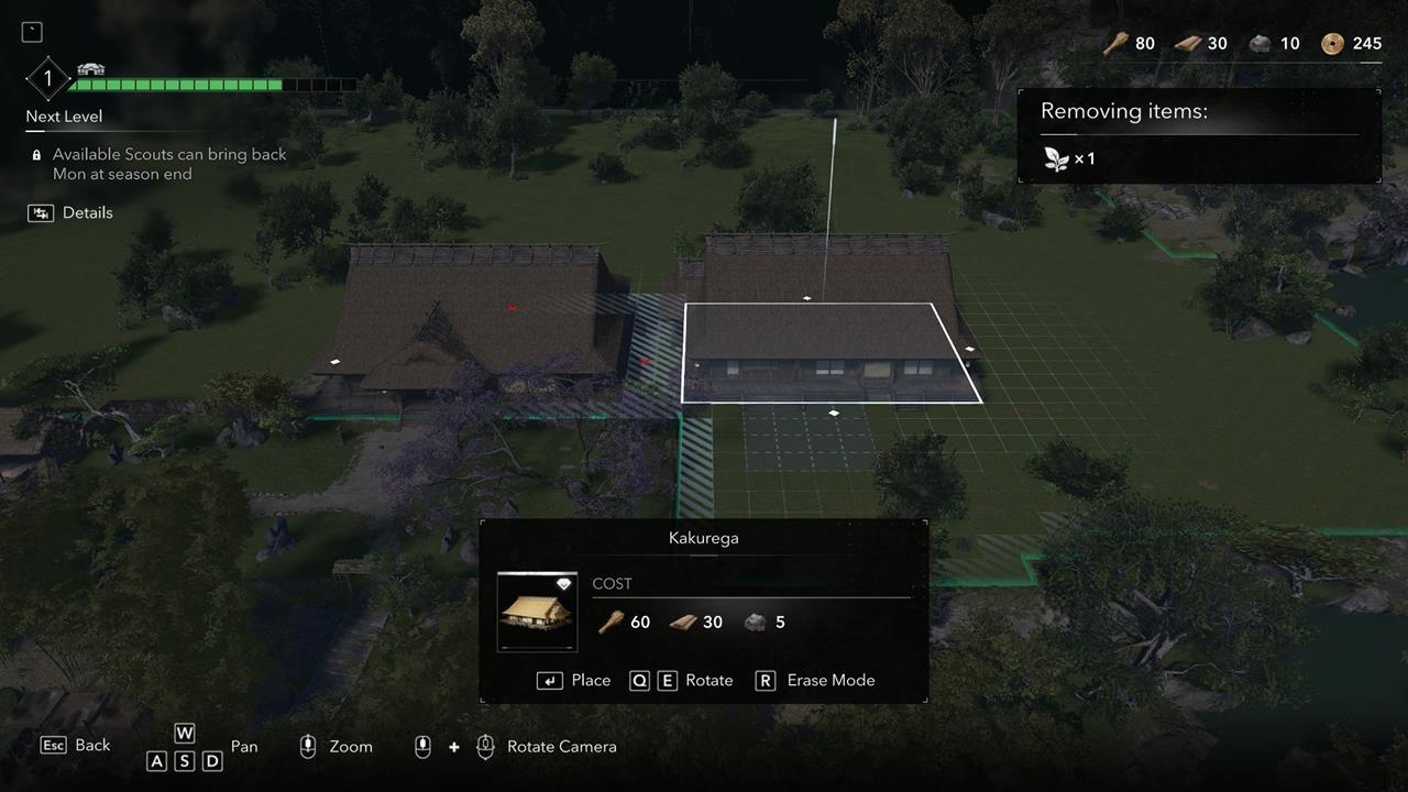Hideout'unuzdaki Kakurega binası ilk izcinizi verir.