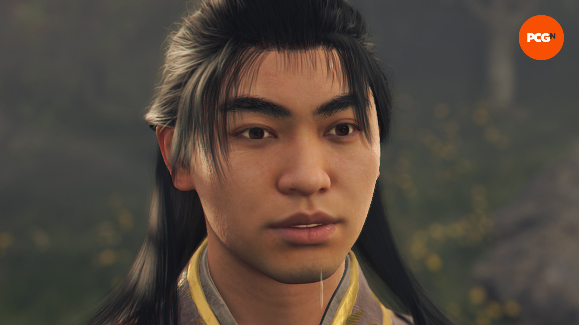 AC Shadows Müttefikleri: Uzun Siyah Saçları ve Gri Kimono ile Ibuki