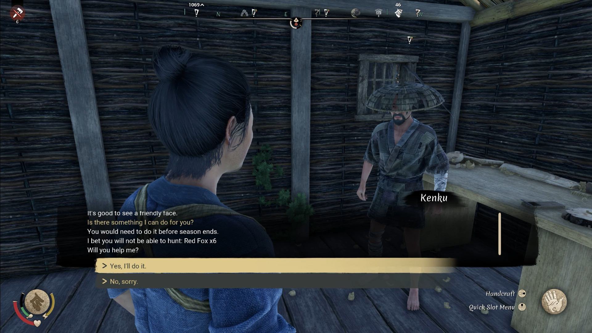 Sengoku-Dynasty-Update-Kişisel Quests SENGOKU HANDASYASI - Bir köylü oyuncudan yardım ister.