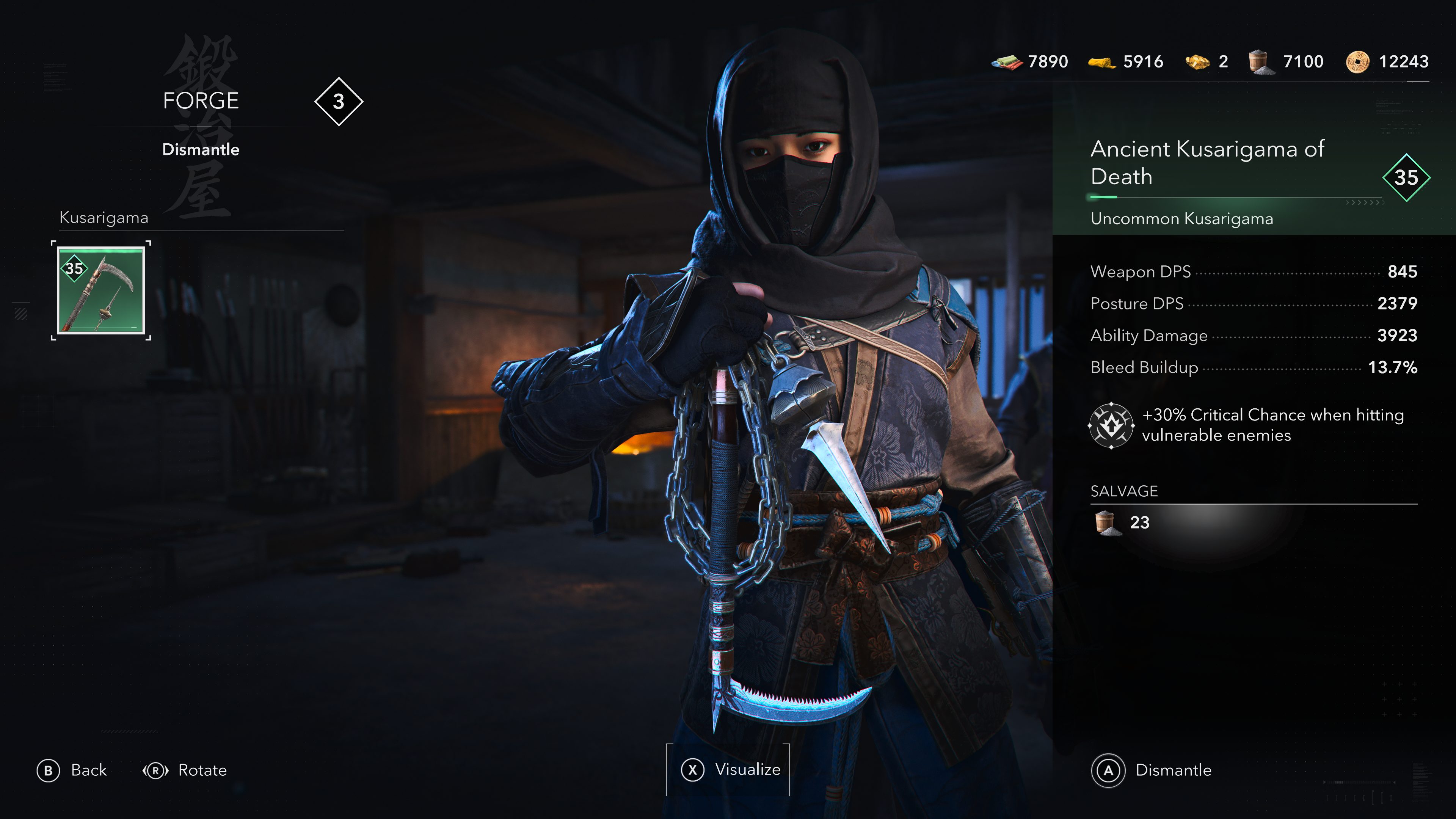 Xbox Serisi X'teki Assassin's Creed Shadows ekran görüntüsü.