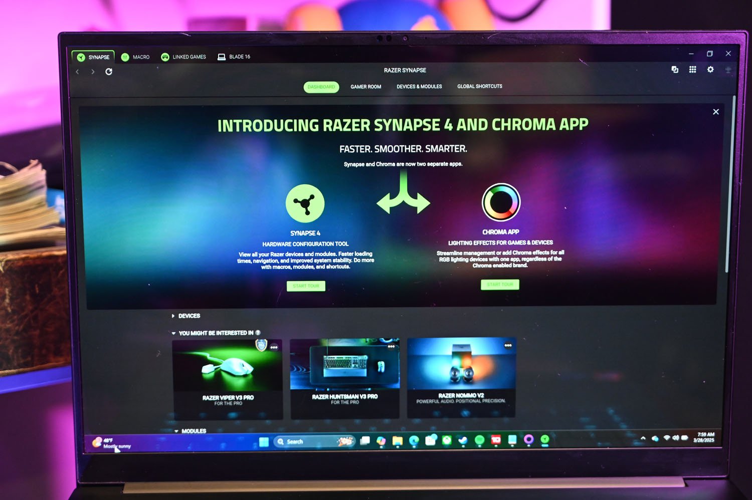 Razer Blade 16 2025 Synapse 4 Uygulaması