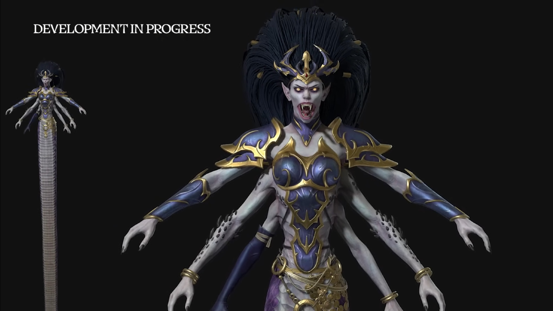 Total-War-Warhammer-3-Dechala-Consept-Art-New-Slaanesh-Legendary-Lord Total War Warhammer 3 - Dekhala'nın Konsept Sanatı, reddedilen.