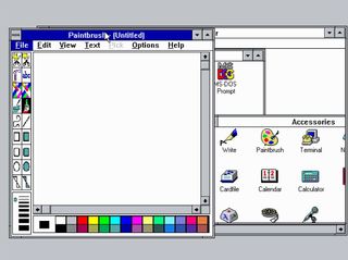 Windows 3.10 için Paintbrush uygulaması