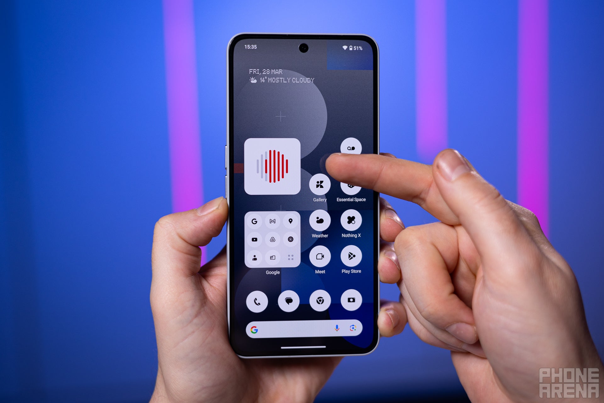 Haber Reporter Widget, Lines şu anda konuşulan hikaye için bir ilerleme çubuğu (resim kredisi - phonearena) - AI'nın düşünceli kullanımı: Underdog, büyük markaları nasıl yapıldığını gösteriyor