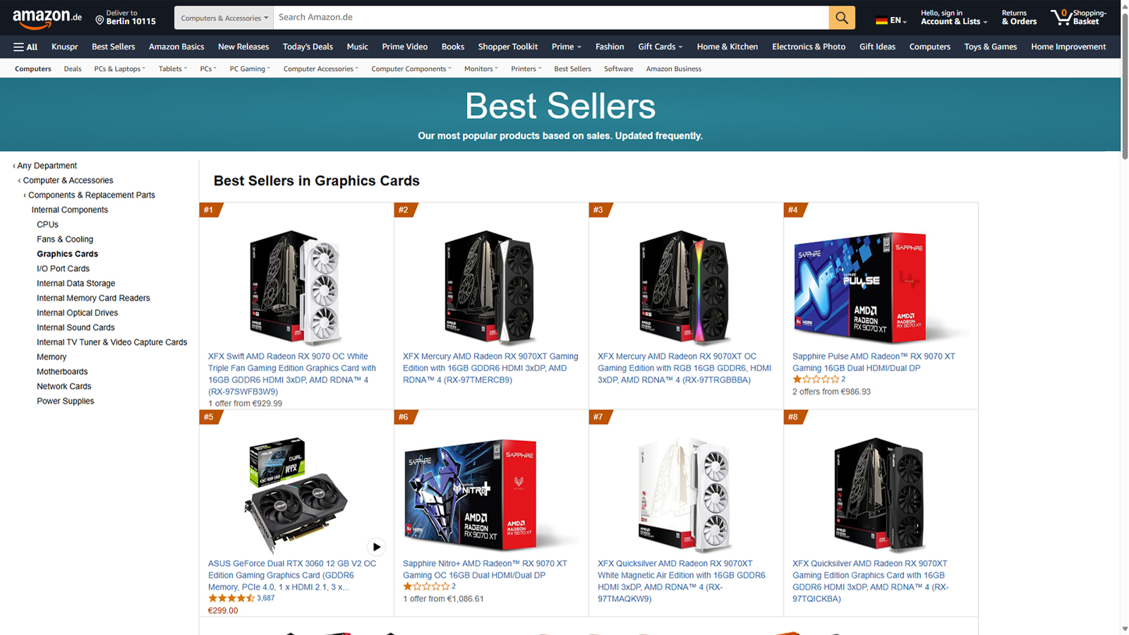 Almanya'da Amazon En Çok Satıcıları
