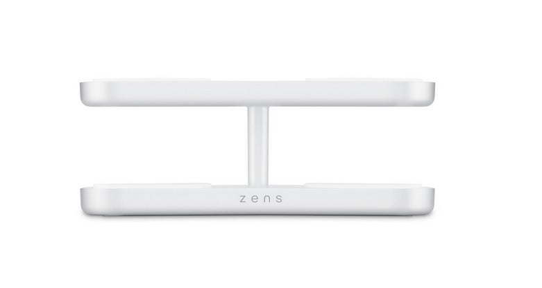 Zens Quattro Wireless Charger Pro 4, kablosuz olarak aynı anda en fazla dört cihazı şarj eder. | Image Credit-Apple-Apple Store, size hava gücünü hatırlatacak iki katlı QI2 kablosuz şarj cihazı sunuyor