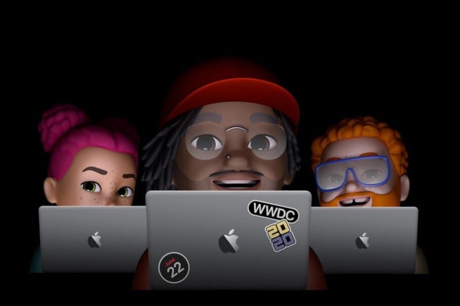 WWDC pazarlama grafiğinin görüntüsü