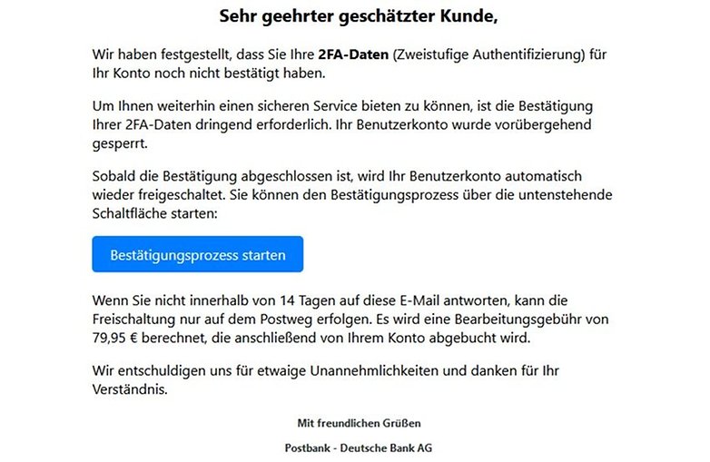 Postbank E -posta