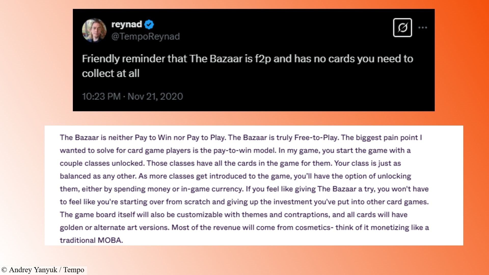 Çarşı Ödülü Pass Tartışması: Tempo, Deckbuilder'ın Yaratıcısı ve Strateji Oyunu The Bazaar