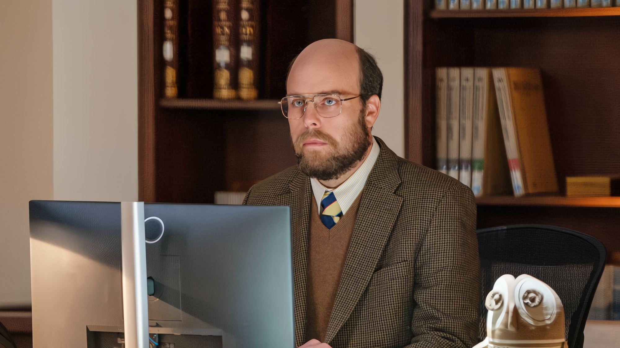Cennette Kütüphaneci olarak Ian Merrigan