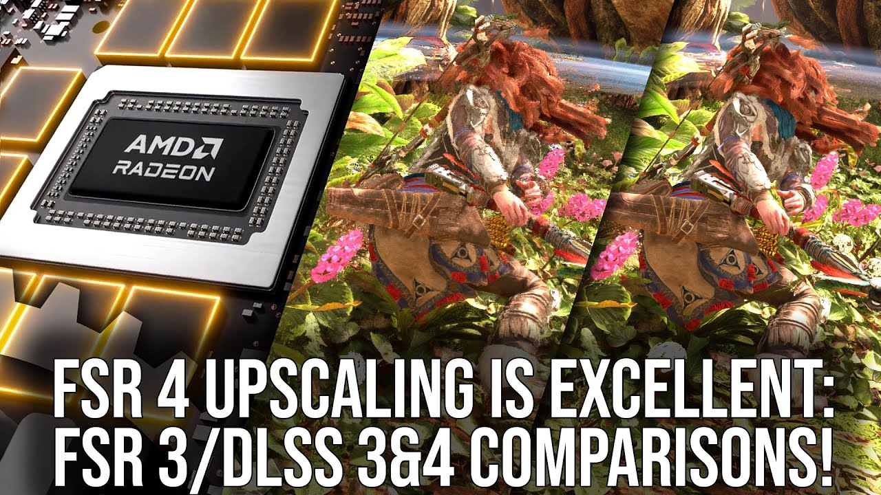 AMD FSR 4 UPSYSING TEST VS DLSS 3/4 - Büyük bir sıçrama - RDNA 4 teslimat! - YouTube