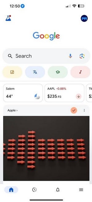 İPhone'da Google Arama. | Image Credit -Phonearena - Google, ABD Hükümeti ile bir araya geldi ve zorla arama işinin kapalı bir şekilde konuşulmasını umuyor
