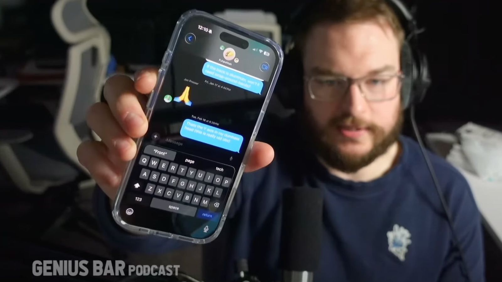 İOS 19'daki Mesajlar uygulamasının bu mockup, muhteşem değişiklikler olmasa da bazı görünürlere sahiptir. | Image Credit -Genius Bar podcast - iOS 19 Mesajlar Maketası Görünür Değişiklikler gösteriyor, ancak aklınızı patlatacak hiçbir şey yok