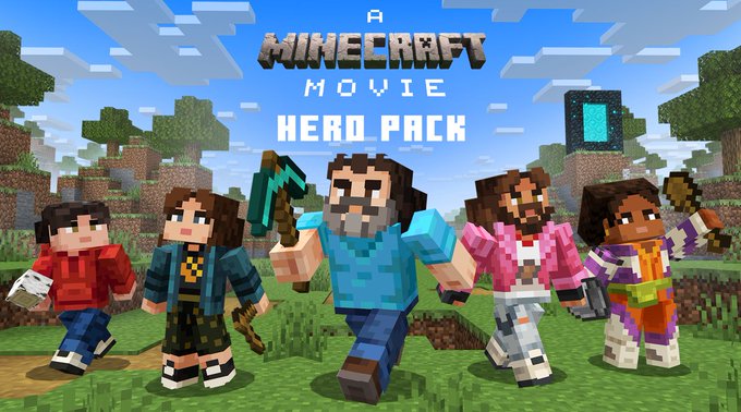 Steve'in Jack Black sürümü dahil 5 Minecraft karakter