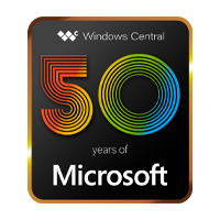 50 yıllık Microsoft rozeti