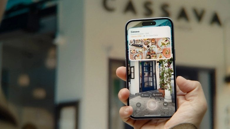 Bir iPhone ile bir restoran fotoğraflandı